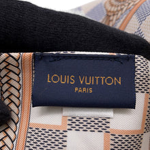将图像加载到图库查看器中，LOUIS VUITTON Bandeau Damier Azur Infinity Scarf 22 Stainless Steel White/MulticolorM77696 Silk100%
