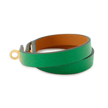 Load image into Gallery viewer, HERMES Mini Kelly Double Tour Bracelet Size T2 Bamboo Chevre Myzore Goatskin
