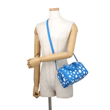 将图像加载到图库查看器中，LOUIS VUITTON LVxYK Speedy Bandouliere Blue/WhiteM46425 Monogram Empreinte Leather Infinity Dot Size 20
