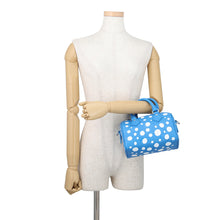 将图像加载到图库查看器中，LOUIS VUITTON LVxYK Speedy Bandouliere Blue/WhiteM46425 Monogram Empreinte Leather Infinity Dot Size 20
