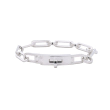 将图像加载到图库查看器中，HERMES Kelly Chaine Single Tour Bracelet Size 15 SV925
