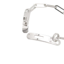 将图像加载到图库查看器中，HERMES Kelly Chaine Single Tour Bracelet Size 15 SV925
