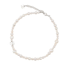 将图像加载到图库查看器中，CHANEL CC Logo Pearl NecklaceABH495 Metal Faux Pearl
