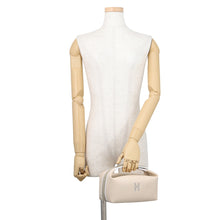将图像加载到图库查看器中，HERMES Brid a Black Beige Canvas Size PM

