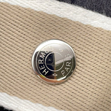 将图像加载到图库查看器中，HERMES Brid a Black Beige Canvas Size PM
