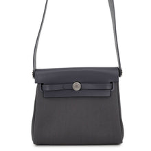 Load image into Gallery viewer, HERMES Herbag zip Ardoise Toile Military Vache Hunter Leather Size Mini
