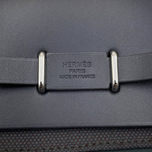 Load image into Gallery viewer, HERMES Herbag zip Ardoise Toile Military Vache Hunter Leather Size Mini
