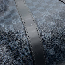 将图像加载到图库查看器中，LOUIS VUITTON Keepall A to Bandouliere Cobalt/NoirN23361 Damier Cobalt Canvas Size 45

