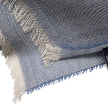 将图像加载到图库查看器中，PATEK PHILIPPE Scarf Blue Cashmere70% Silk30%
