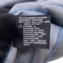 将图像加载到图库查看器中，PATEK PHILIPPE Scarf Blue Cashmere70% Silk30%
