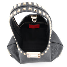 Load image into Gallery viewer, Valentino Garavani Rock Studded Small Hobo Bag Black2W5B0I25CDV_0NO Calf Leather Size Small
