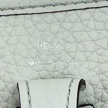 Load image into Gallery viewer, HERMES Evelyne Amazon Long Blue Pale/Etain Taurillon Clemence Size TPM
