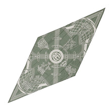 将图像加载到图库查看器中，HERMES Losange Saronno Grand Tunnel Size W75.2"xH29.1" Sage/White Cotton100%
