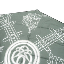 将图像加载到图库查看器中，HERMES Losange Saronno Grand Tunnel Size W75.2"xH29.1" Sage/White Cotton100%
