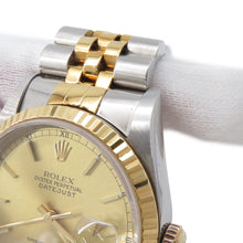 Load image into Gallery viewer, ROLEX Datejust W36mm Stainless Steel K18YG Champagne Dial16233

