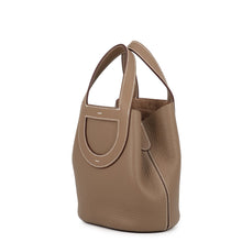 将图像加载到图库查看器中，HERMES In the loop Etoupe Taurillon Clemence Swift Leather Size 18

