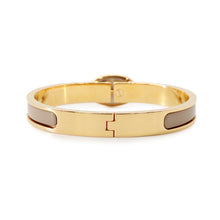 Load image into Gallery viewer, HERMES Enamel Bracelet 《Mini・Clic/Chaine d'Ancre》 Size PM Marong rasseH209000F Gold Plated Enamel
