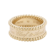 Load image into Gallery viewer, Van Cleef &amp; Arpels Perlée Senior Tulle Ring Size 52/#12VCARO3Y652/VCARO3Y600 18K Yellow Gold
