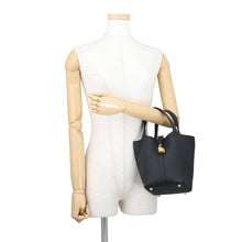 将图像加载到图库查看器中，HERMES Picotin Lock Black Taurillon Clemence Size PM
