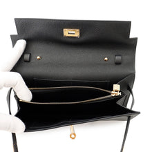 Load image into Gallery viewer, HERMES Kelly wallet long to go Black Epsom
