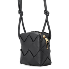 Load image into Gallery viewer, Bottega Veneta Maxi INTRECCIATO Mini Cassette Camera Bag Black701915VCQC28425 Lambskin
