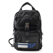 Load image into Gallery viewer, PRADA Fabric Crossbody Bag Black/Blue/White2VZ013 Nylon Leather
