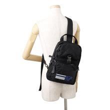 Load image into Gallery viewer, PRADA Fabric Crossbody Bag Black/Blue/White2VZ013 Nylon Leather
