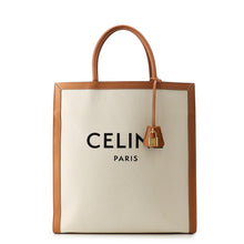 Load image into Gallery viewer, CELINE Vertical hippopotamus Natural/Tan190402BNZ Canvas Leather Size Large
