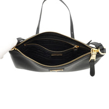 Load image into Gallery viewer, PRADA Shoulder Bag with Triangle Logo Black1BC238 Leather
