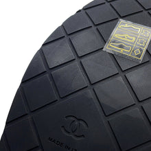 Load image into Gallery viewer, CHANEL CC Logo Matelasse Sandals BlackG39678 Lambskin Size 38C
