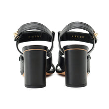 Load image into Gallery viewer, CHANEL CC Logo Turnlock Sandals BlackG37387 Leather Size 38C
