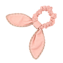 Load image into Gallery viewer, CHANEL CC Logo Ribbon Scrunchie Pink Lambskin
