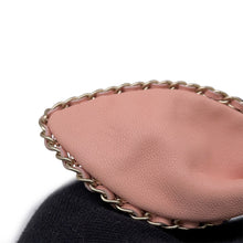 Load image into Gallery viewer, CHANEL CC Logo Ribbon Scrunchie Pink Lambskin
