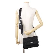 Load image into Gallery viewer, PRADA Padded Shoulder Bag Black1BD290 Nylon
