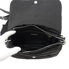 Load image into Gallery viewer, PRADA Padded Shoulder Bag Black1BD290 Nylon
