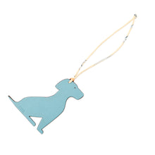 Load image into Gallery viewer, HERMES Petit H Labrador Dog Bag Charm Chocolat/Blue Atoll Togo Leather Chevre Myzore Goatskin
