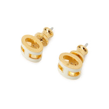 Load image into Gallery viewer, HERMES Pop Ash Earrings Size Mini White Gold Plated Lacquer
