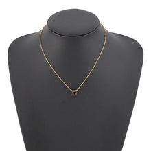 将图像加载到图库查看器中，HERMES Pop Ash Necklace Size Mini Black Gold Plated Lacquer
