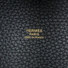 将图像加载到图库查看器中，HERMES Picotin Lock Black Taurillon Clemence Size PM
