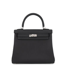将图像加载到图库查看器中，HERMES Kelly Retourne Black Togo Leather Size 25

