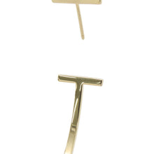 将图像加载到图库查看器中，TIFFANY&amp;Co. T-Wire Hoop Earrings Size Extra large67789962 18K Yellow Gold
