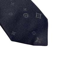 将图像加载到图库查看器中，LOUIS VUITTON LV Starry Night Necktie Size 7CM NoirM79089 90% Silk, 10% Lurex
