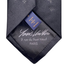 将图像加载到图库查看器中，LOUIS VUITTON LV Starry Night Necktie Size 7CM NoirM79089 90% Silk, 10% Lurex
