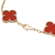 Load image into Gallery viewer, Van Cleef &amp; Arpels Vintage Alhambra Bracelet 5 motifs guillocheVCARP7RP00 18K Pink Gold
