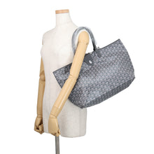 将图像加载到图库查看器中，GOYARD Saint Louis with clip GraySTLCROPMLTY51CL51P PVC Leather Size PM
