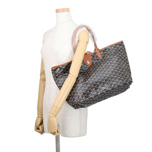 将图像加载到图库查看器中，GOYARD Saint Louis with clip Black/TanSTLCROPMLTY01CL03P PVC Leather Size PM
