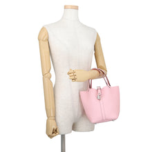 将图像加载到图库查看器中，HERMES Picotin Lock Rose Sakura Taurillon Clemence Size PM
