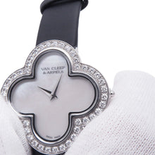 Load image into Gallery viewer, Van Cleef &amp; Arpels Alhambra Medium Model Watch H30mm×W30mm K18WG Satin Mother of Pearl DialVCARF52700
