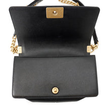 将图像加载到图库查看器中，CHANEL Boy Chanel ChainShoulder BlackA67086 Caviar Leather Size 25
