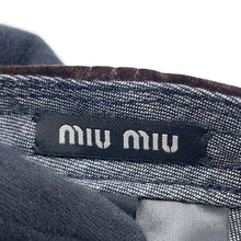 Load image into Gallery viewer, MIUMIU logo baseball cap Size L Dark Brown/Navy5HC369 2CUA Cotton100%
